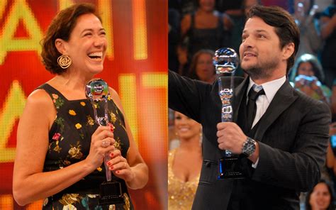 Lilia Cabral e Marcelo Serrado venceram Troféu Domingão com personagens de Fina Estampa