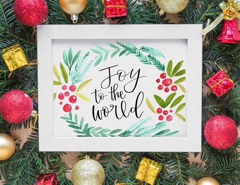 Joy To The World Handpainted Sign Just In Time For The Holidays