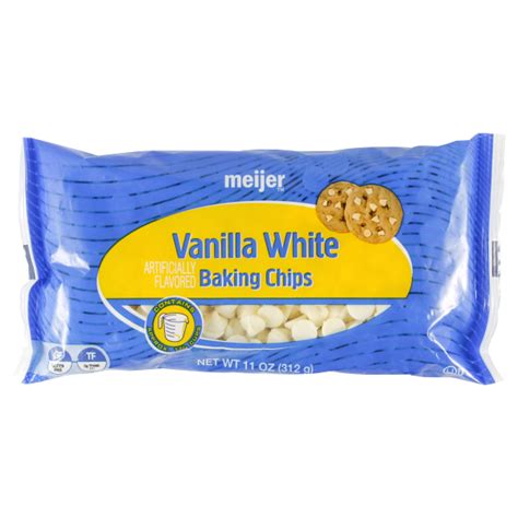 Meijer Vanilla White Baking Chips 11 Oz Baking Chips Meijer Grocery