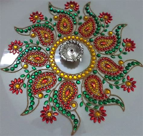 25 Beautiful Kundan Rangoli Designs For Every Occasion