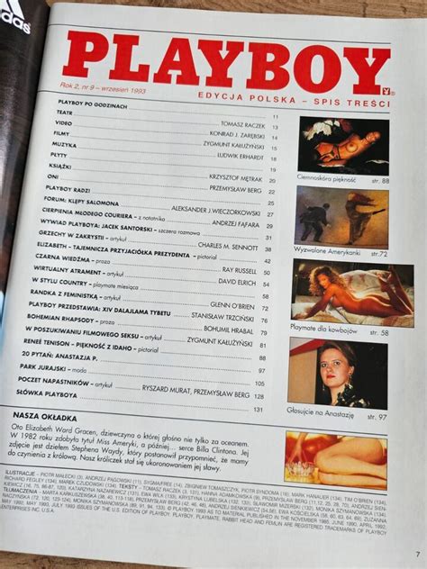 Playboy 9 1993 Polish Cady Cantrell Elizabeth Ward Gracen Renee
