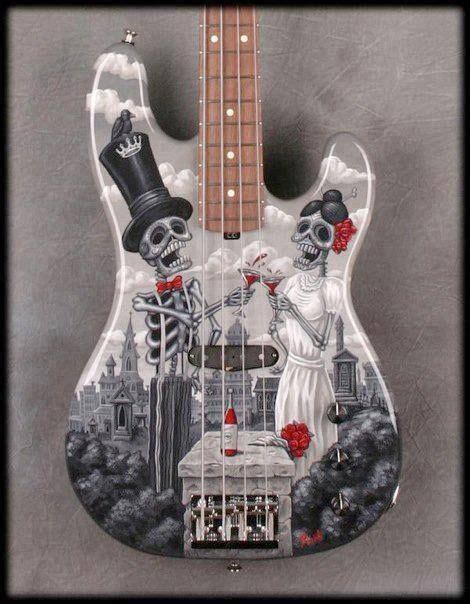 Skeleton Bass Guitar Unique Guitars Custom Guitars Vintage Guitars