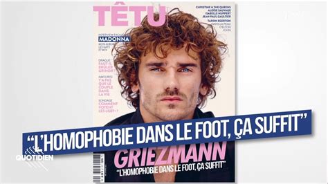 Lutte contre l homophobie Antoine Griezmann en couverture du magazine Têtu TF INFO