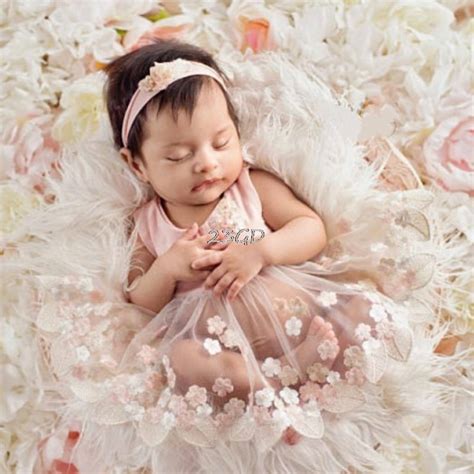 2017 Cute Newborn Baby Girls Tulle Embroidery Flower Dress Baby T