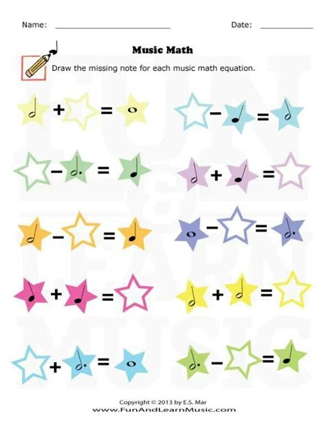 Fundamental course for complete beginners to learn how to read music. Fun music math worksheet for beginners. | Piano Sheet ...