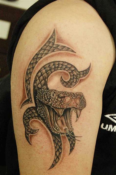 3d Snakes Tattoo On Biceps And Triceps Tattoos Photo Gallery