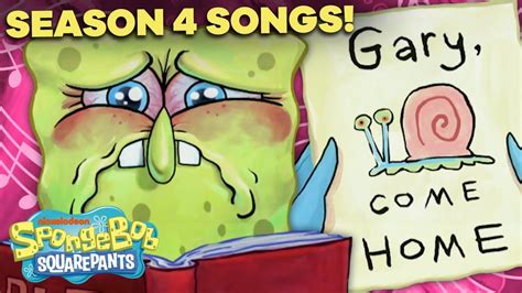 Season 4 Spongebob Songs Compilation Ft Gary Come Home And Its