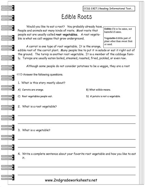 Informational Text Worksheets — Db