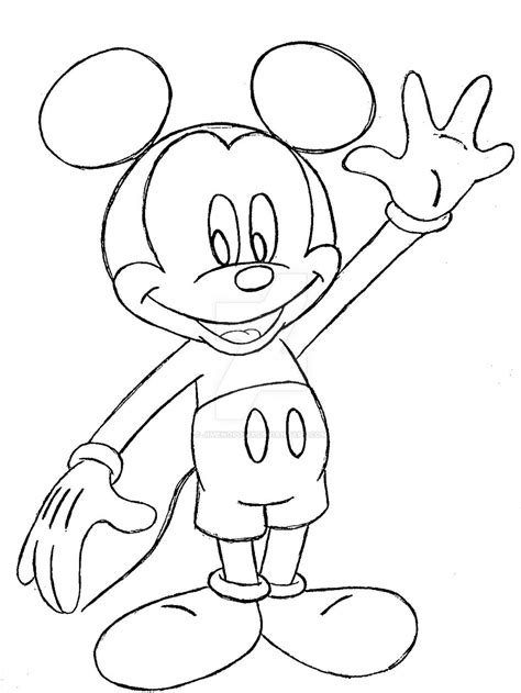 Decent Mickey Mouse Drawing By Jimenopolix On Deviantart