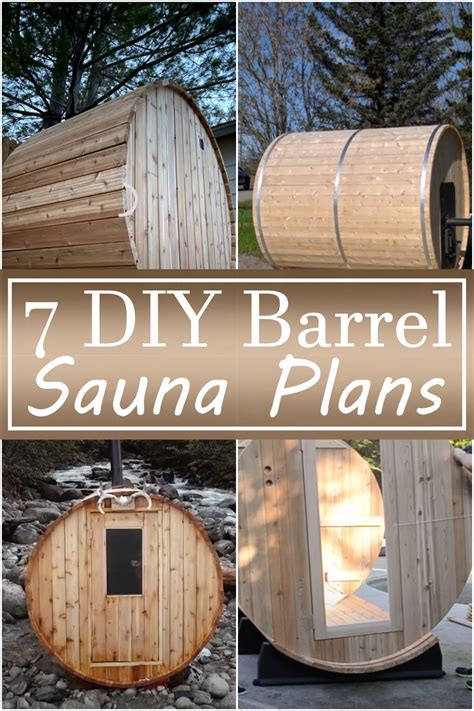 7 Diy Barrel Sauna Plans Diy Crafts