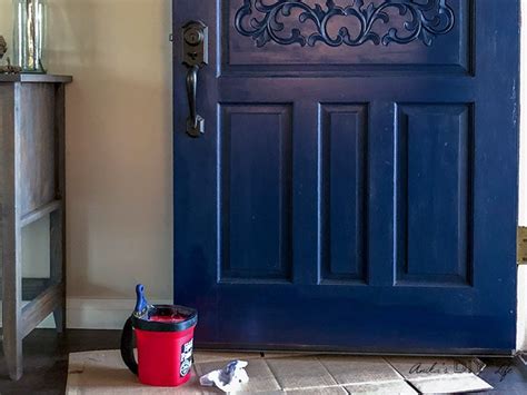 Now, it's much easier to paint over without needing extra cleanup! How to Paint a Front Door - Without Removing It! (The Lazy ...