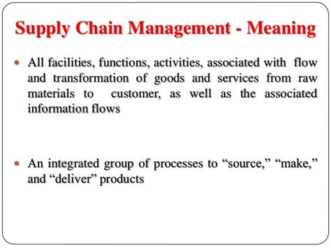 Supply Chain Managment Introduction