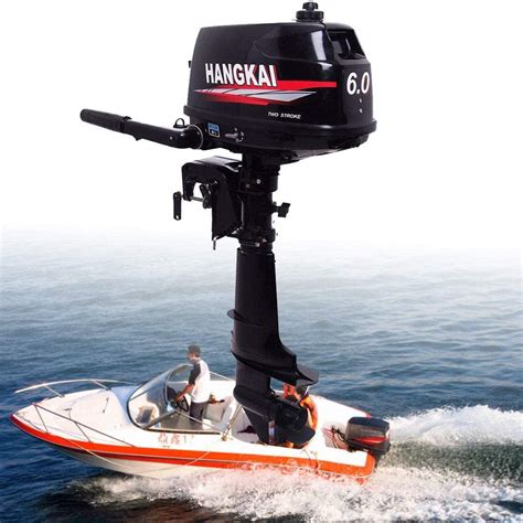Hangkai 6hp 2 Stroke Heavy Duty Outboard Motor Boat Engine With Water