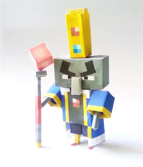 Pixel Papercraft Arch Illager Or Archie Final Boss From Minecraft