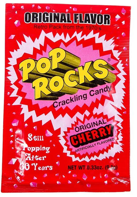 Pop Rocks Original Flavour Cherry Crackling Candy 9 5 Gramm