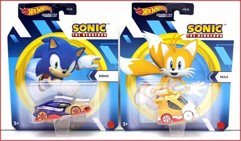 Hot Wheels Character Car 2021 Sonic The Hedgehog And Tails Diecast 1 64 🌟vhtf🌟 Ebay