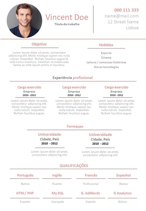 Acesse e veja mais informações, além de fazer o um programa que pemite que você grave e emita seu curriculum vitae com sua foto. Modelo de currículo Poliglota para Baixar : Grátis