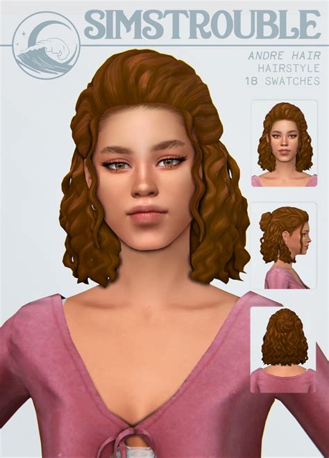 Andre By Simstrouble Simstrouble On Patreon Sims Hair Sims4 Cc