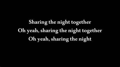 Sharing The Night Together Dr Hook Lyrics Youtube