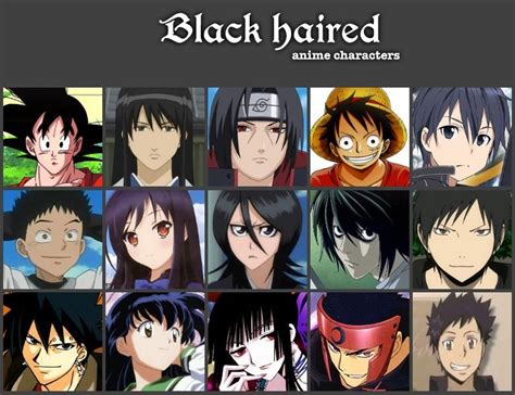 There are an uncountable amount of black hair anime characters, so we need you to add as many as your favorites to this list as possible. Personality based on hair color | Anime Amino
