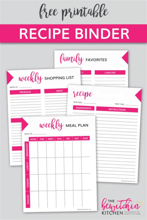 Now select whatever you wrote, go to the home tab, and click the heading 1 choice from the styles section. Free Recipe Binder Printable Download | The Bewitchin' Kitchen