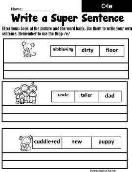Third Grade Phonics Level 3 Unit 8 (Consonant le syllable Worksheets )