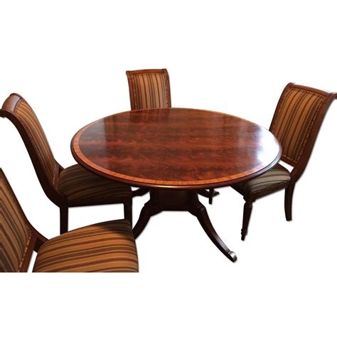 Ethan Allen Hansen Dining Table W 4 Chairs Aptdeco