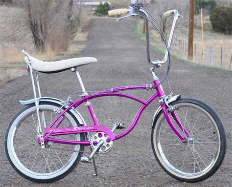 1966 Vintage Schwinn Violet Deluxe 3 Speed Stingray Bicycle