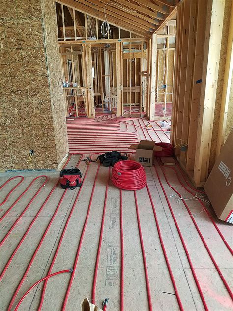 Each room has its own thermostat and heater. In Floor Radiant Heating | Mechanical Extremes