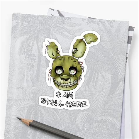 Five Nights At Freddys 3 Springtrap Stickers By Acidiic Redbubble