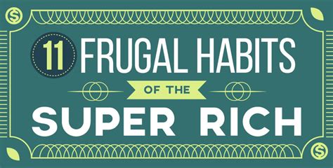 11 Frugal Habits Of The Super Rich Infographic