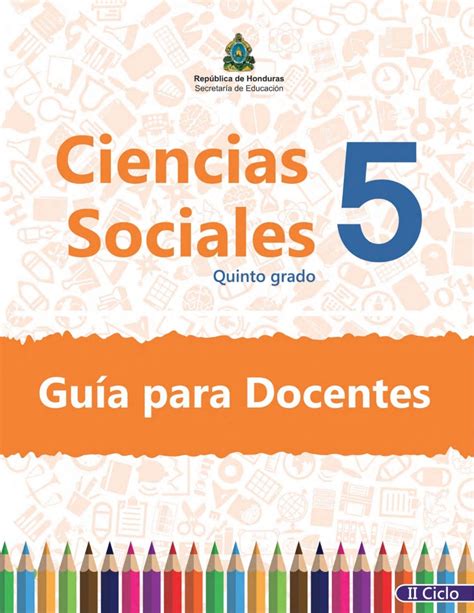 Cuaderno De Trabajo De Ciencias Sociales 5 Quinto Grado Honduras Hot