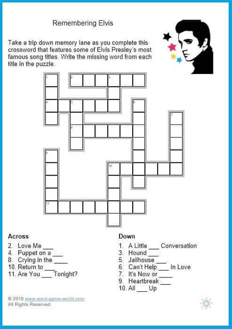I hope you enjoy the easy printable crossword puzzles below. Free Printable Crossword Puzzles For Elderly | Crossword ...