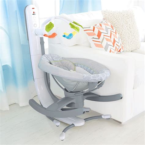 4 In 1 Smart Connect Cradle N Swing Techno Gray Drp20 Fisher