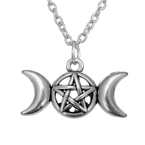Find More Chain Necklaces Information About Triple Moon Goddess Wicca