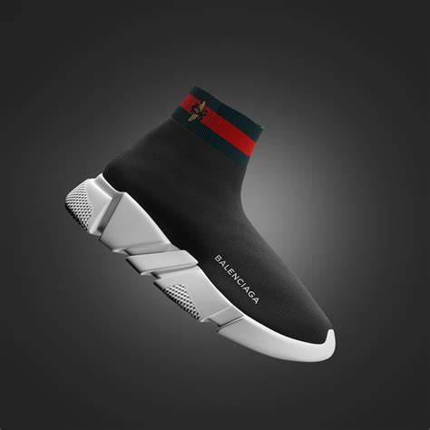 3D balenciaga trainers gucci shoes | CGTrader