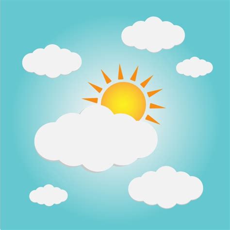 Sky Sunlight Vector Hd Images Clear Sky In The Daytime Full Of Clouds