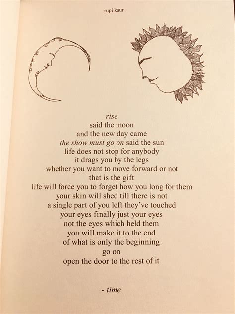 Rupi Kaur The Sun And Her Flowers Flower Quotes Love Moon Poems
