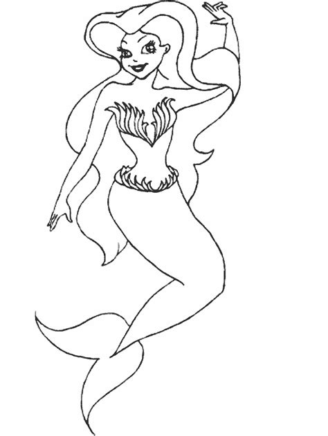 mermaids Colouring Pages