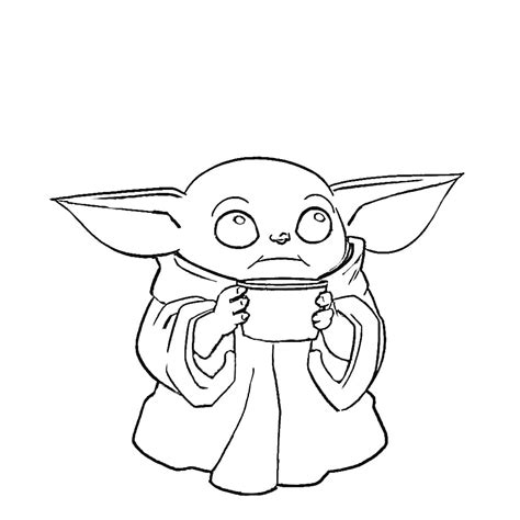Baby Yoda Coloring Pages Coloring Pages For Kids And Adults