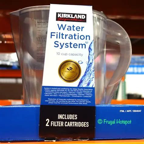 Costco Sale Kirkland Signature Water Filter Pitcher Frugal Hotspot