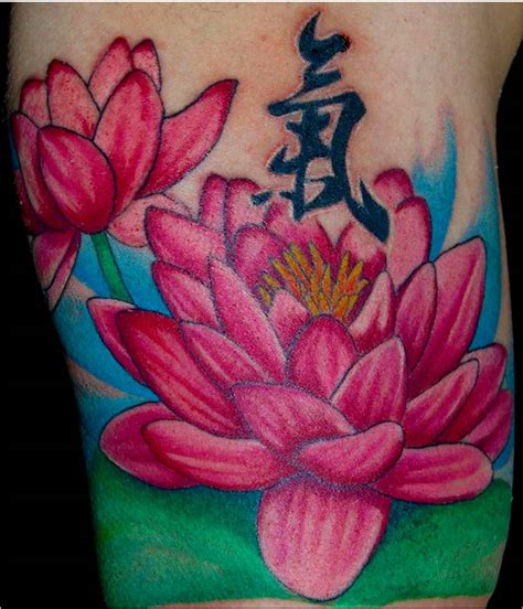 It's plain black, but for those that want another arm tattoo design is leading on the list of lotus flower ink. Trend Tattoo Styles: Lotus Tattoo Location and Variety Ideas