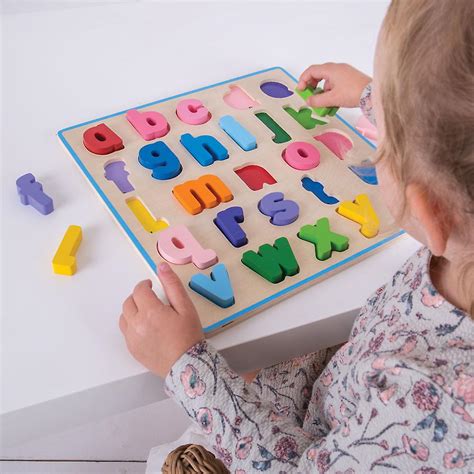 Bigjigs Toys Chunky En Bois Alphabet Puzzle Puzzle éducatif En