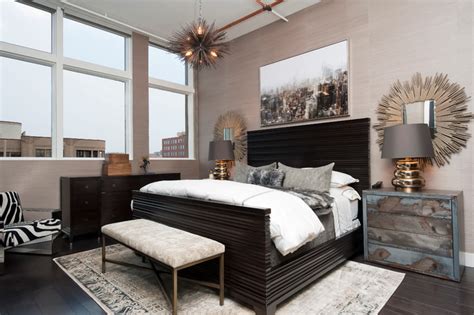 We designed this modern, cozy master bedroom to support the family's lifestyle. Titanium Lofts Residence Master Bedroom & Bathroom ...