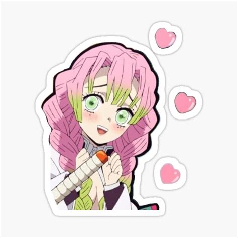 Mitsuri With Hearts Sticker For Sale By Abbeyehall Redbubble
