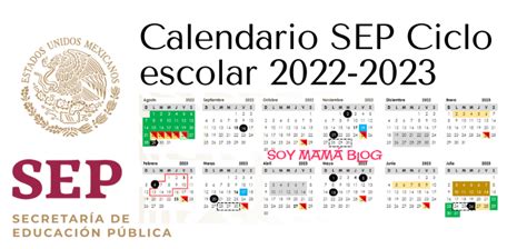 El Calendario Escolar 2022 2023 De La Sep Para Imprimir O Descargar Images