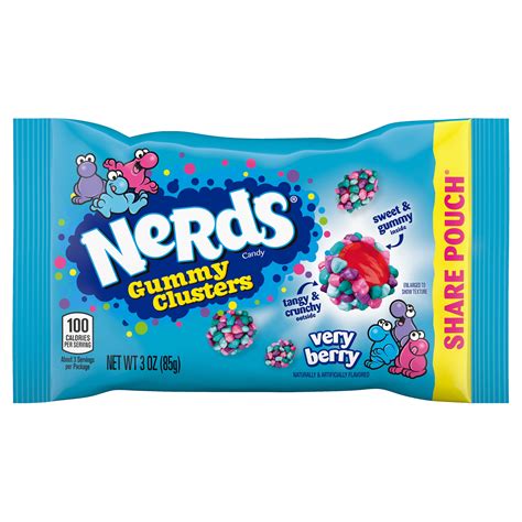 Nerds Gummy Clusters Very Berry 3 Oz Pouch