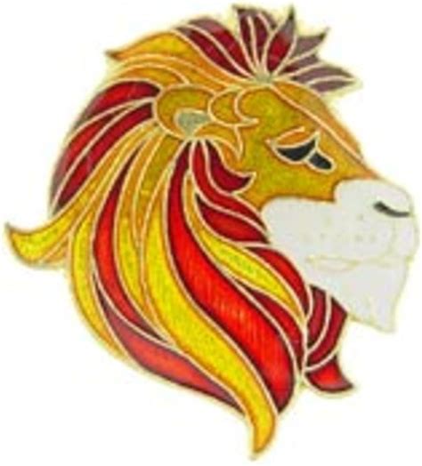 Amazon Com Lion Head Pin Clothing