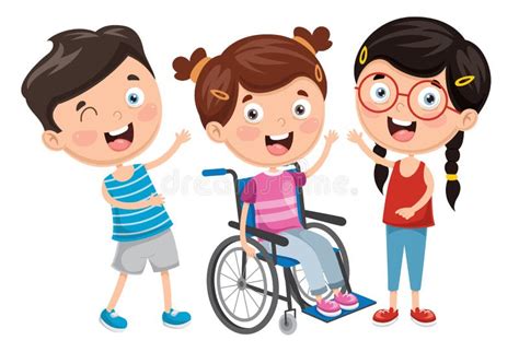 Ilustración De Una Persona De Edad Con Discapacidad En El Dibujo
