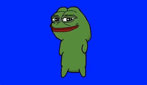 Dancing Pepe Blue Screen Smug Frog Know Your Meme